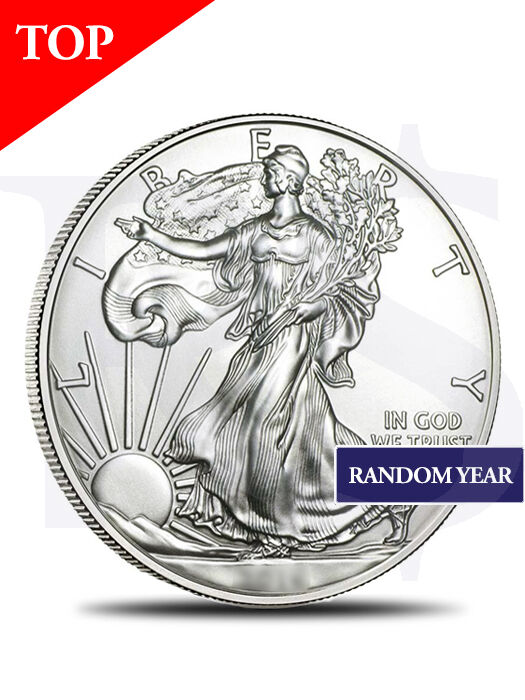 American Eagle 1 oz Silver Coin - Random Year