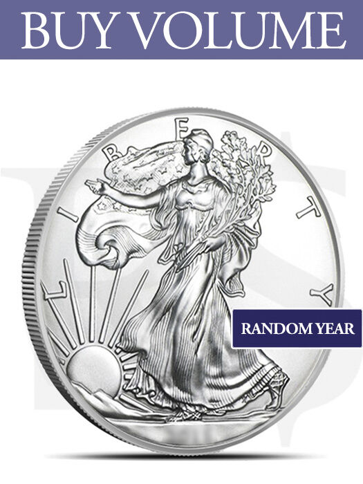 Buy Volume: 3 or more American Eagle 1 oz Silver Coin - Random Year