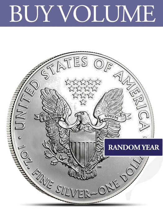Buy Volume: 3 or more American Eagle 1 oz Silver Coin - Random Year