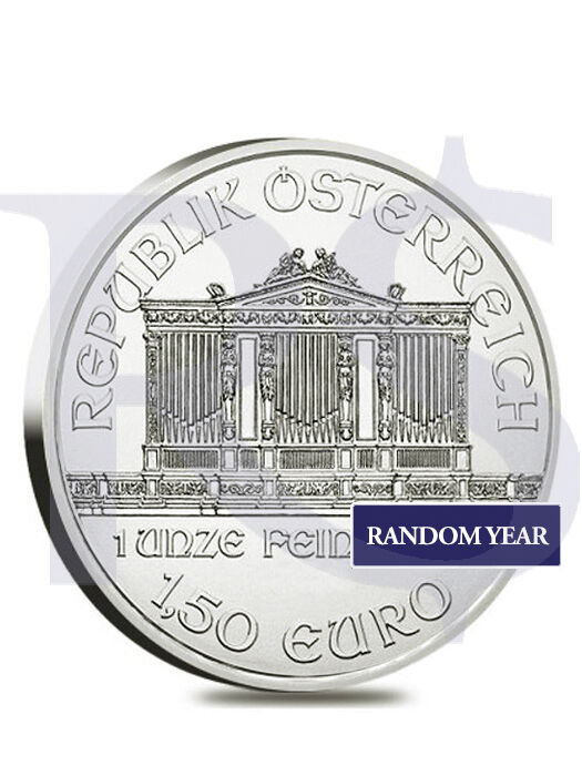 Austrian Philharmonic 1 oz Silver Coin - Random Year (with Capsule)