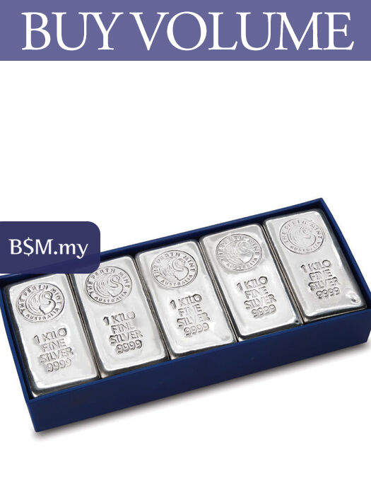 Perth Mint 999 Silver Kilo Bar Monster Box (10 kg)