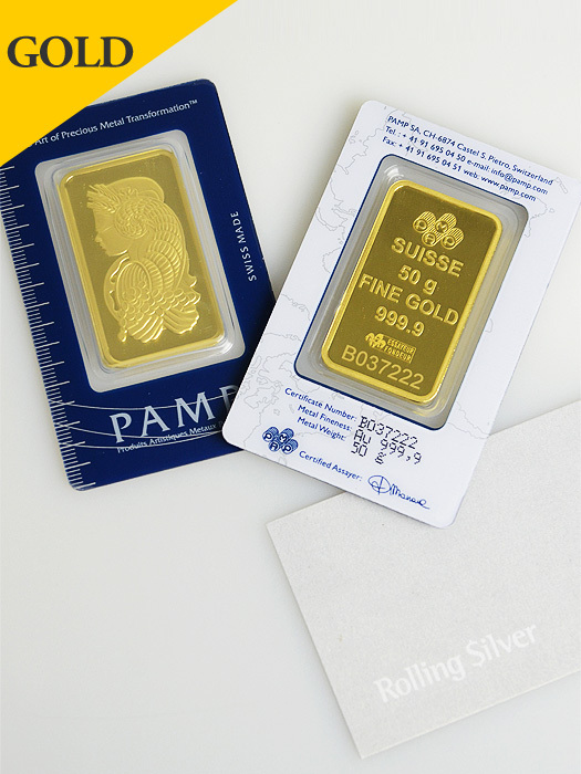 PAMP Suisse Lady Fortuna 50 gram 999 Gold Bar