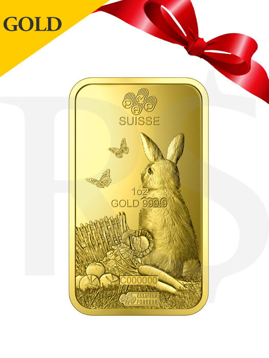 PAMP Suisse Lunar Rabbit 1 oz (31.1g) Gold Bar