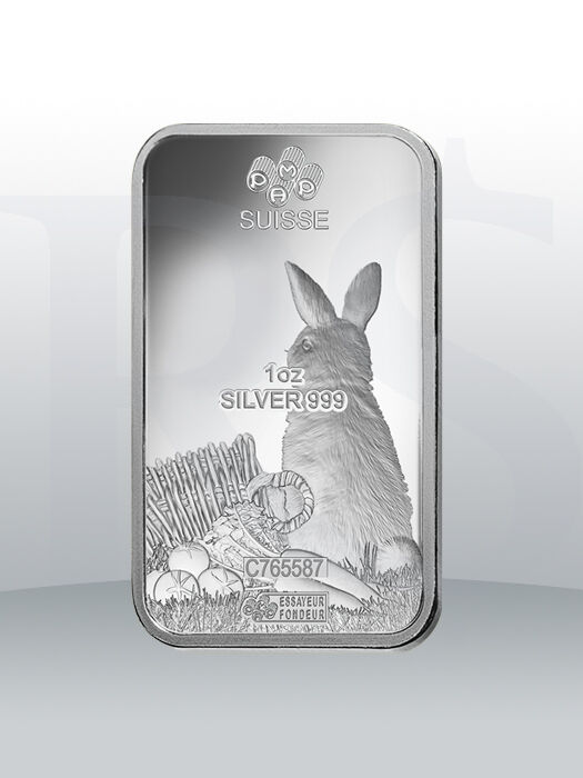 PAMP Suisse Lunar Rabbit 1 oz Silver Bar