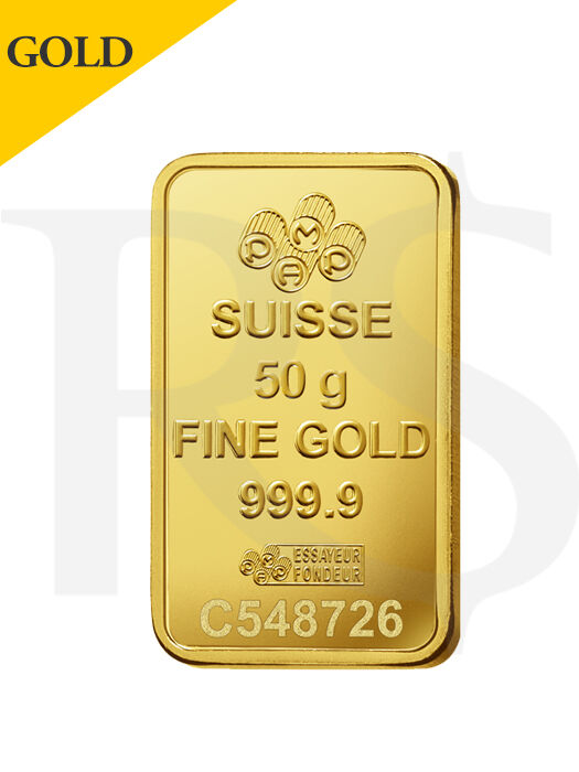 PAMP Suisse Rosa 50 gram Gold Bar