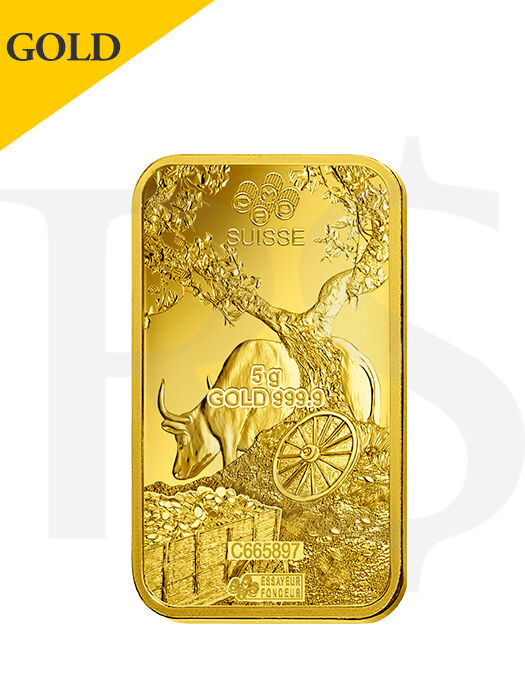 PAMP Suisse Lunar Ox 5 gram Gold Bar