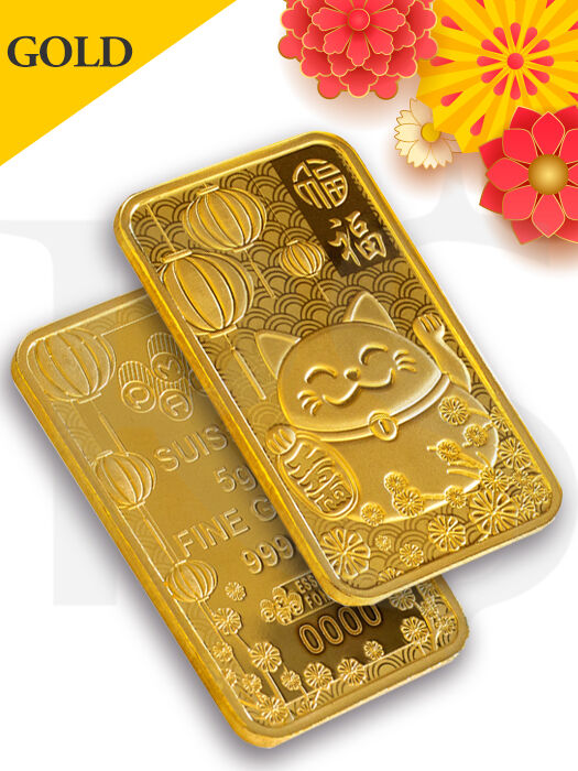 PAMP Suisse Good Luck 5 gram Gold Bar