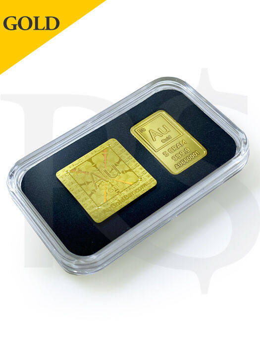 AUGoldBar 5 gram 999.9 Gold Bar