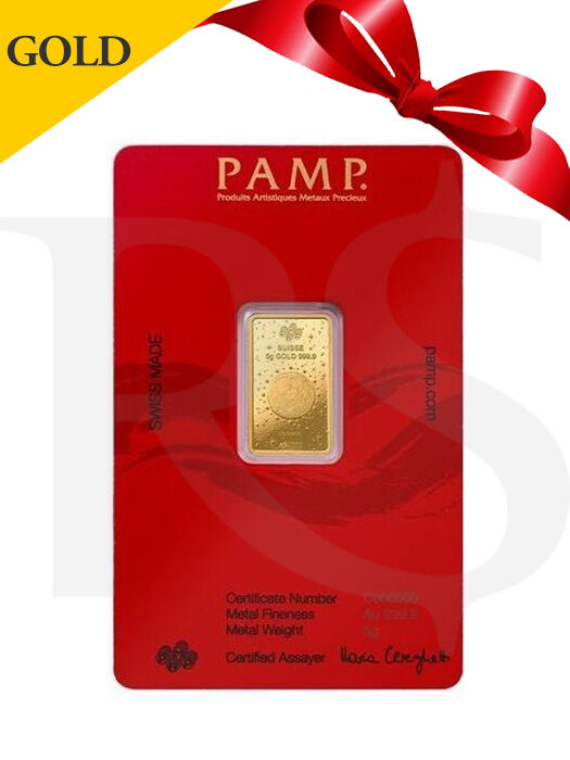 PAMP Legend Snake 5 gram 999 Gold Bar