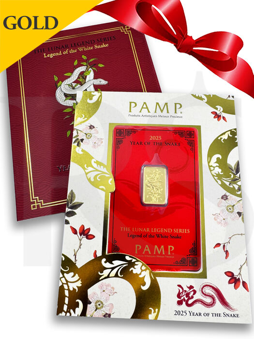 PAMP Legend Snake 5 gram 999 Gold Bar