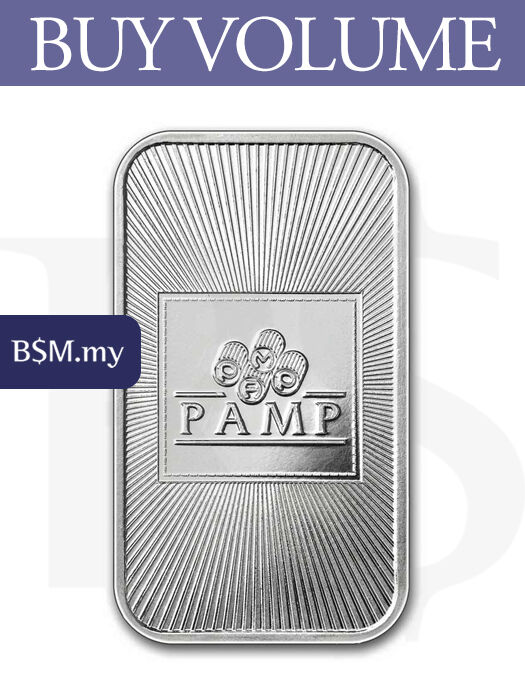 PAMP USA 1oz Silver Bar (Tube of 20)