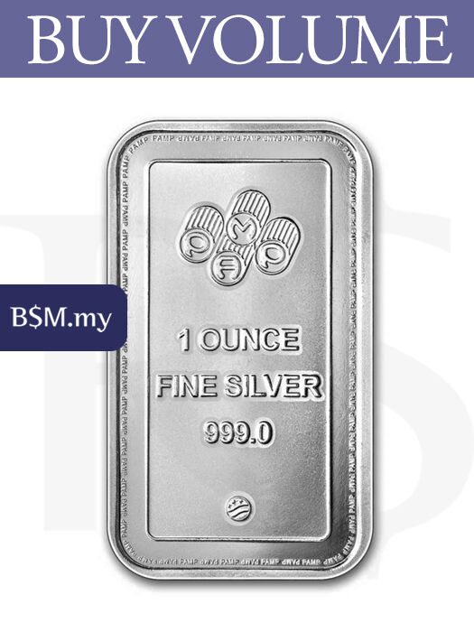 PAMP USA 1oz Silver Bar (Tube of 20)