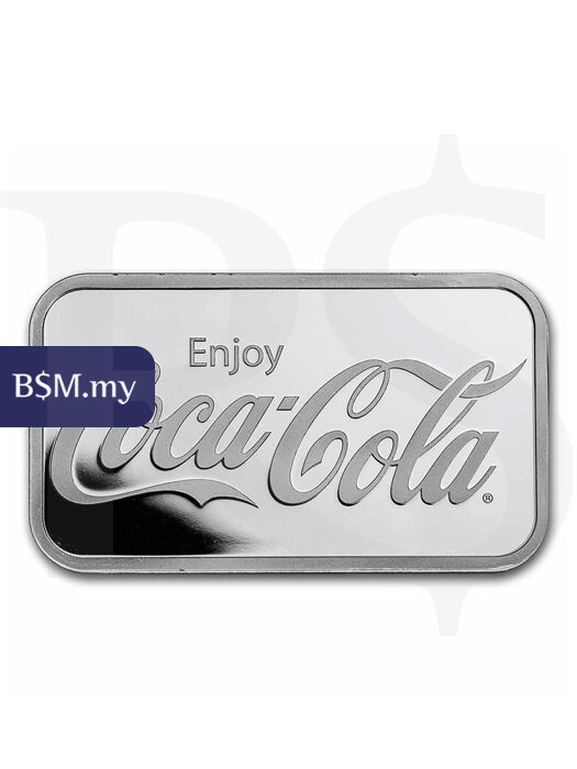 Coca-Cola® 1 oz Silver Struck Bar