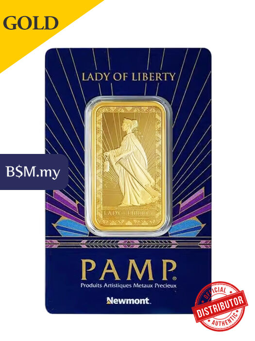 PAMP Lady of Liberty 1 oz Gold Bar