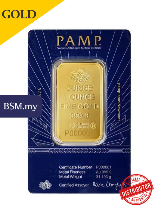 PAMP Lady of Liberty 1 oz Gold Bar