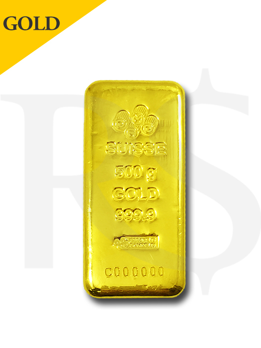 PAMP Suisse 500 gram Casting 999 Gold Bar