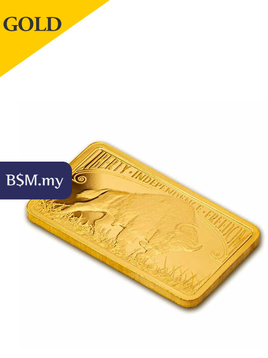 PAMP America Buffalo 5 gram Gold Bar