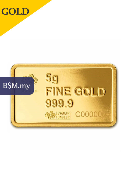 PAMP America Buffalo 5 gram Gold Bar
