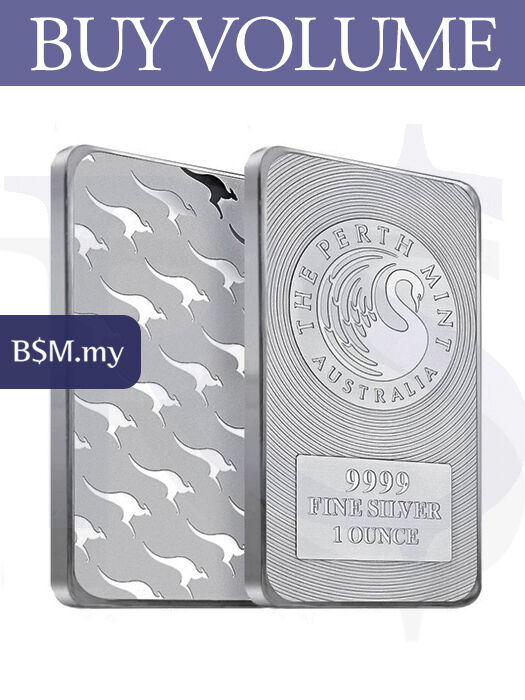 Perth Mint Kangaroo 1 oz Silver Bar Monster Box (200 oz/ 6.22kg)