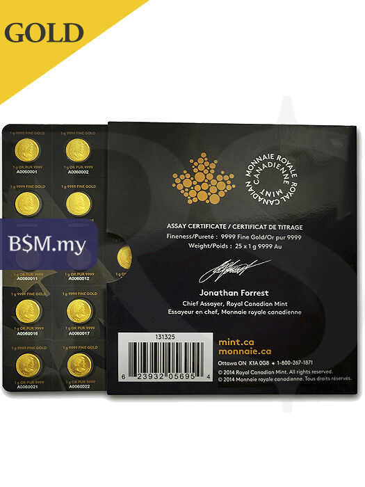 RCM MapleGram25™ 9999 Gold Coin (MapleGram25™ Design)