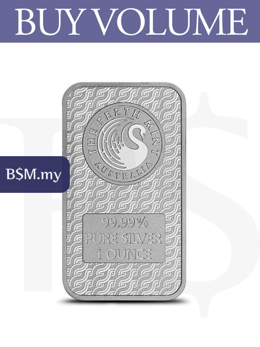 Perth Mint Lunar Dragon 1 oz Silver Bar (Tube of 20)