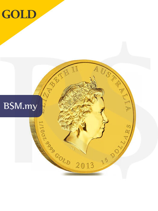 Perth Mint Lunar Snake 1/10oz 9999 Gold Coin