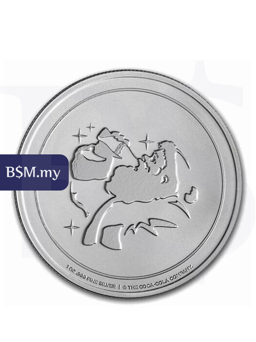 Coca-Cola Santa 1 oz Silver Round