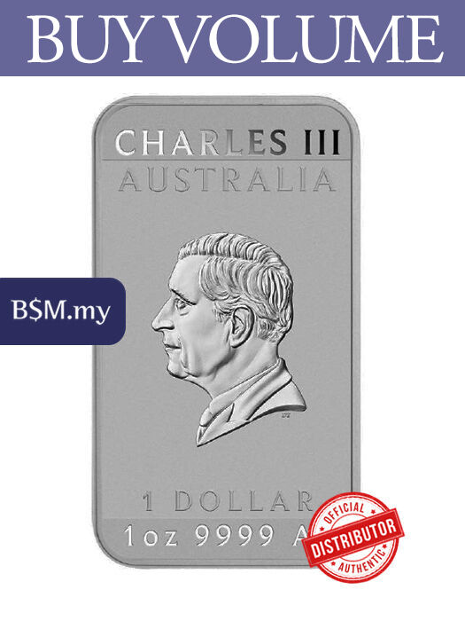 2026 Perth Mint Horse Rectangular Coin 1 oz Silver (Tube of 20)