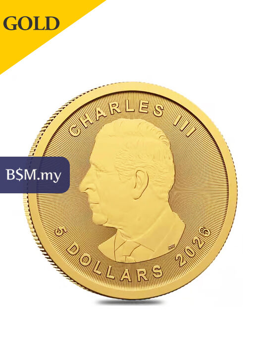 2026 Canadian Maple Leave 1/10oz (3.11g) Gold Coin