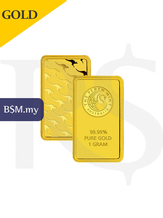 Perth Mint 1 gram 999 Gold Bar