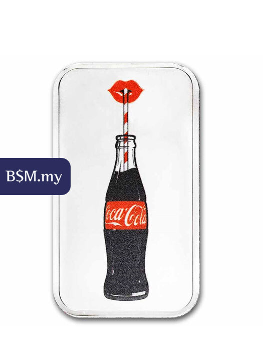 Coca-Cola Enjoy Coke 1 oz Silver Colorized Bar