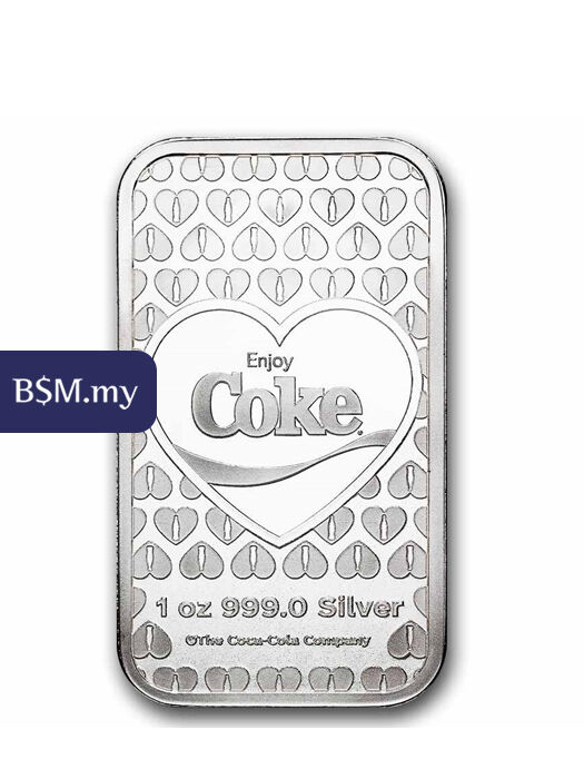 Coca-Cola Enjoy Coke 1 oz Silver Colorized Bar