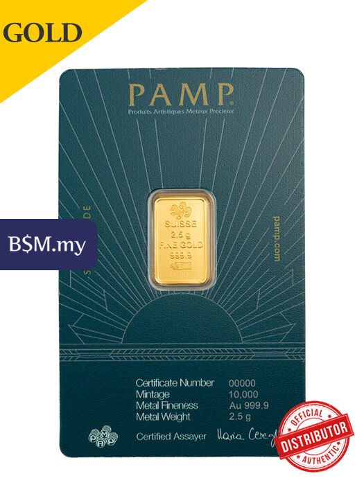 PAMP Lady of Liberty 2.5 gram Gold Bar