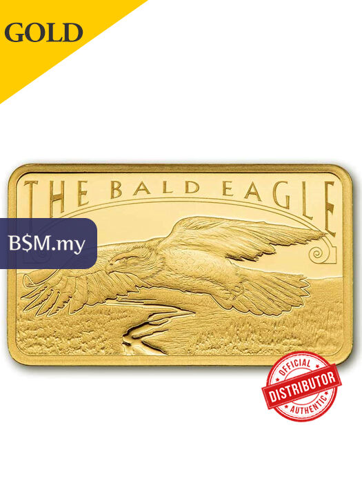 PAMP America Free Bald Eagle 5 gram Gold Bar