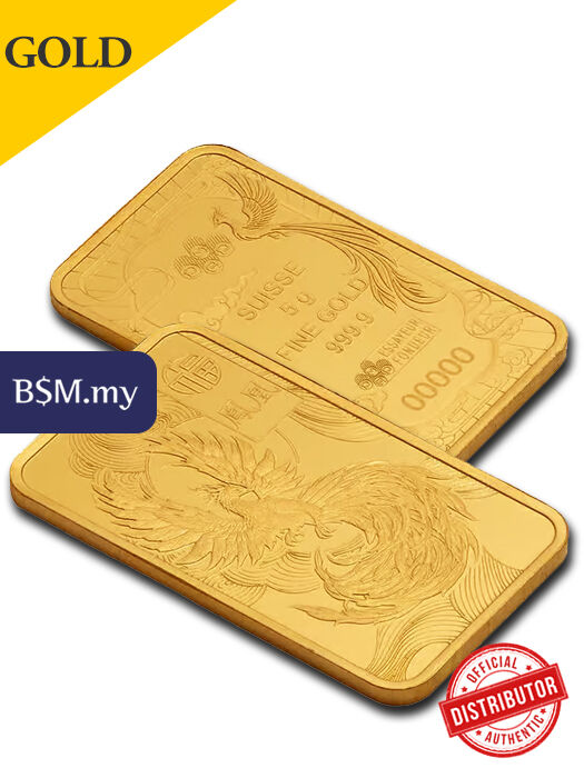 PAMP Good Luck Phoenix 5 gram Gold Bar