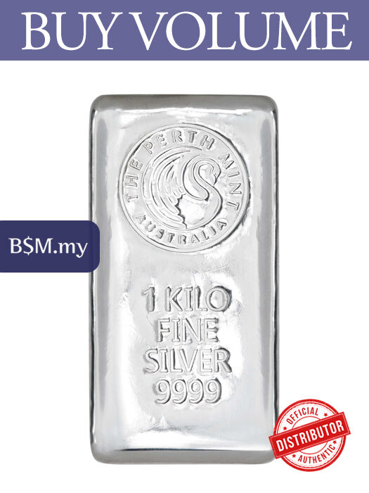 Buy Volume: 2 or more Perth Mint Kilo 9999 Cast Silver Bar