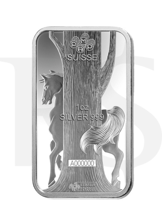 PAMP Suisse Lunar Horse 1 oz Silver Bar