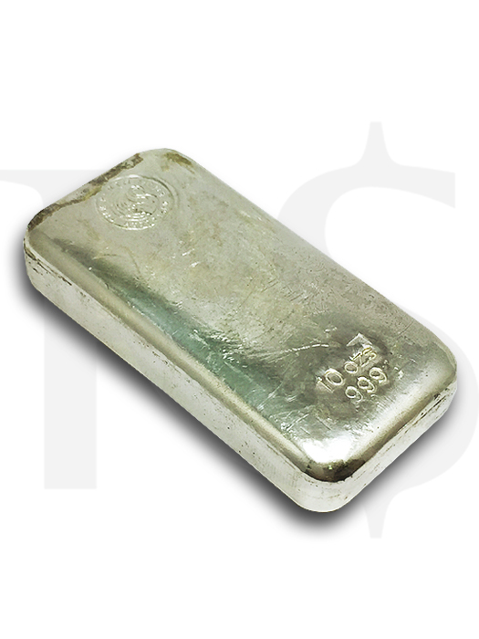 Perth Mint 10 oz 999 Casting Silver Bar