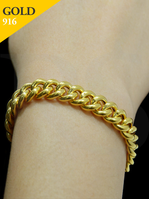 Bracelet Curb 916 Gold 8.6 gram