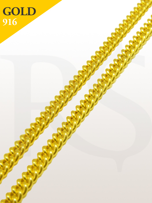 Necklace Curb 916 Gold 2.85 gram