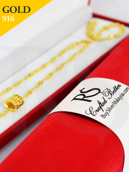 Necklace Curb Twist 916 Gold 5.3 gram