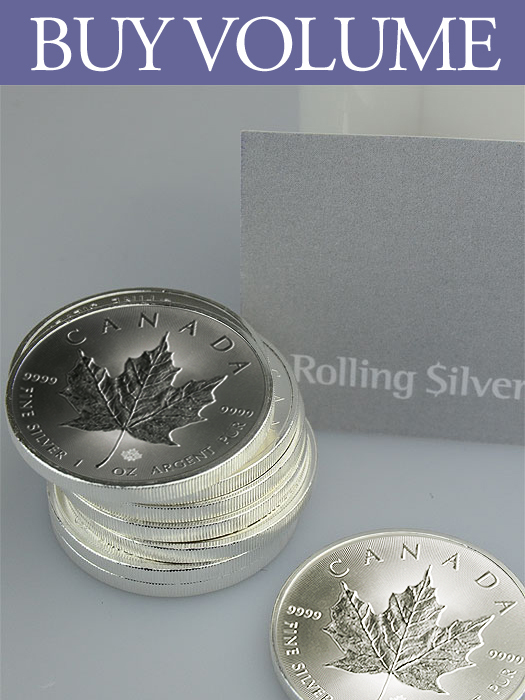 Buy Volume: 5 or more 2014 Canada Maple Leaf 1 oz Silver Coin (with Capsule)