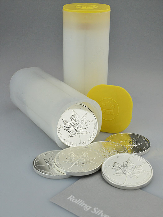 2013 Canada Maple Leaf 1 oz Silver Coin (Tube of 25)