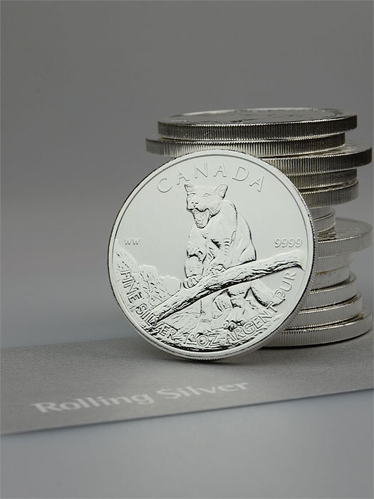 Canadian Wildlife Series: Cougar 1oz Silver Coin
