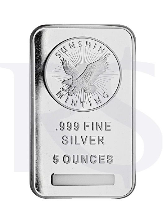 Sunshine Mint Silver Bar 5 oz (With MINT MARK SI™)