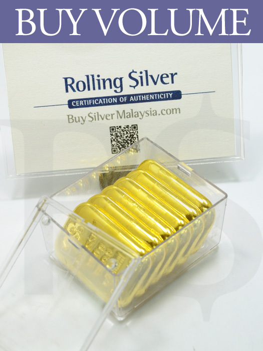 Buy Volume: Box of 10 or more PAMP Suisse 100 gram Casting Gold Bars