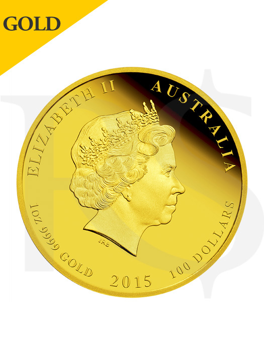 2015 Perth Mint Lunar Goat 9999 Gold Coin