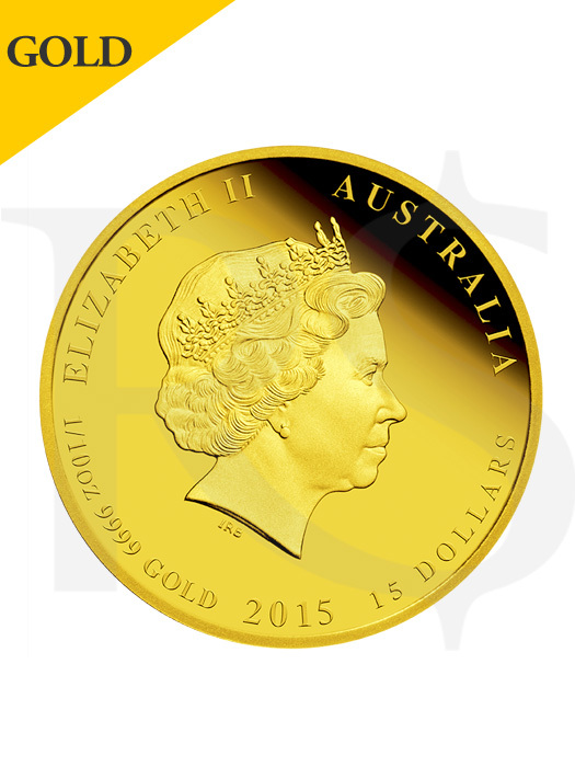 2015 Perth Mint Lunar Goat 9999 Gold Coin