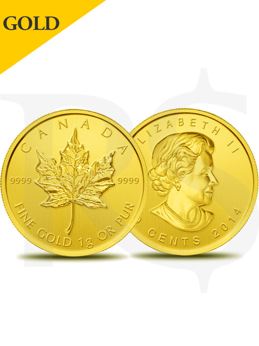 2014 RCM 1 gram 9999 Gold Coin (MapleGram25™ Design)