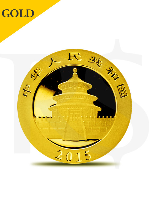 2015 Chinese Panda 1/10 oz 999 Gold Coin